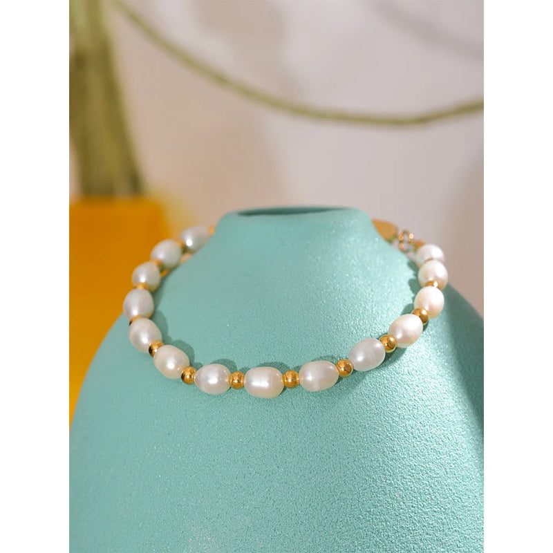 Charm Bracelet - Handmade with Freshwater Pearls