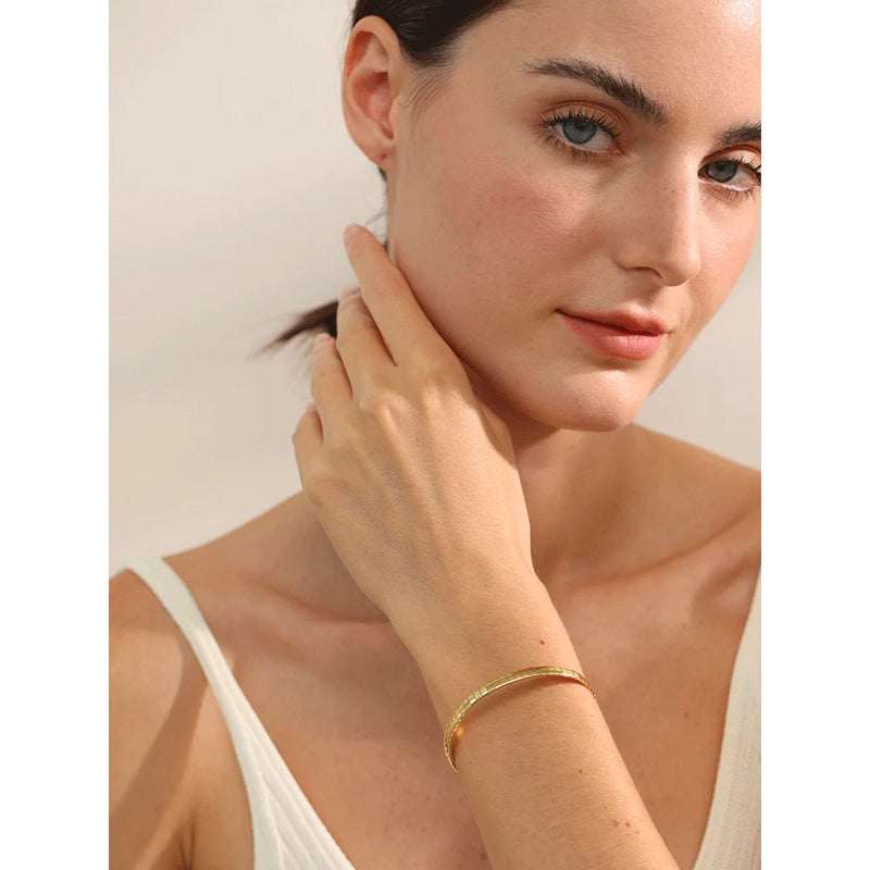 Bracelete Leonora Banhado a Ouro 18K