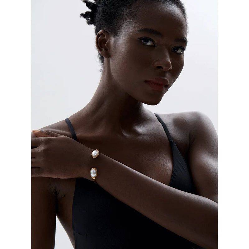 Bracelete Essenza com Pérolas Naturais