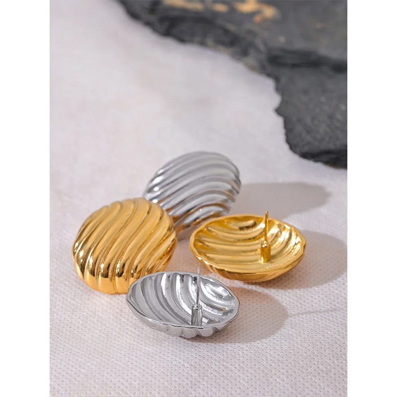 Conha Earrings - 18K Gold Plated