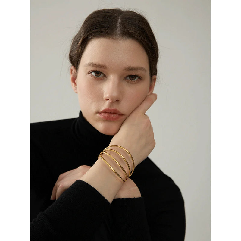 Bracelete Geometric Hollow