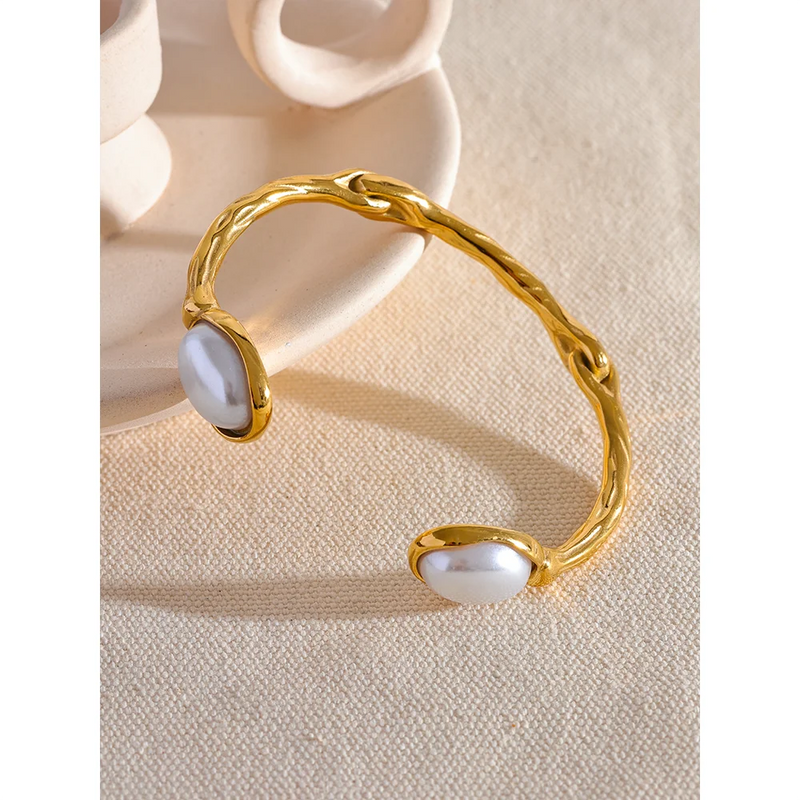 Bracelete Essenza com Pérolas Naturais