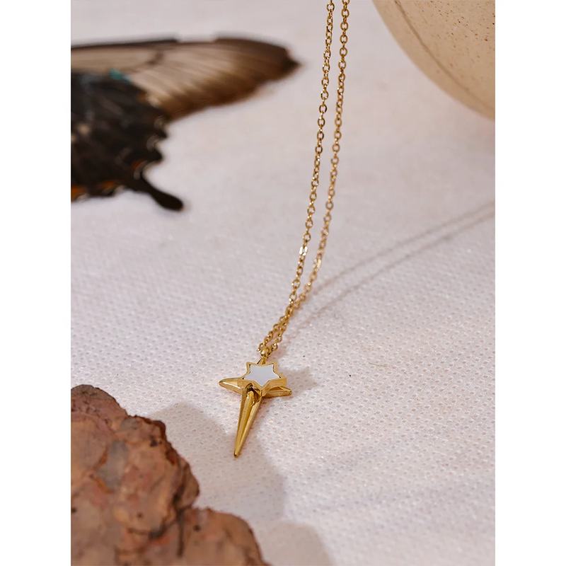 Necklace - Shooting Star 18K Gold Plated
