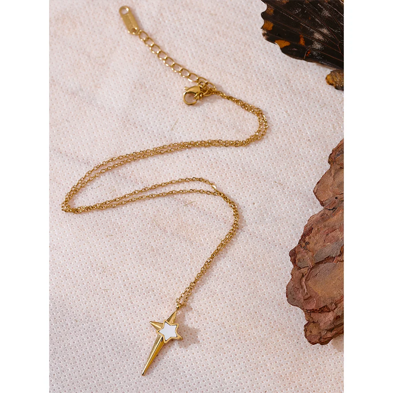 Necklace - Shooting Star 18K Gold Plated