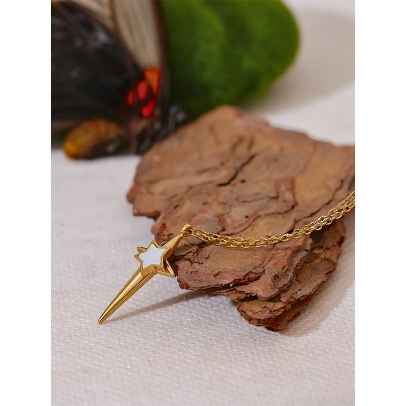 Necklace - Shooting Star 18K Gold Plated