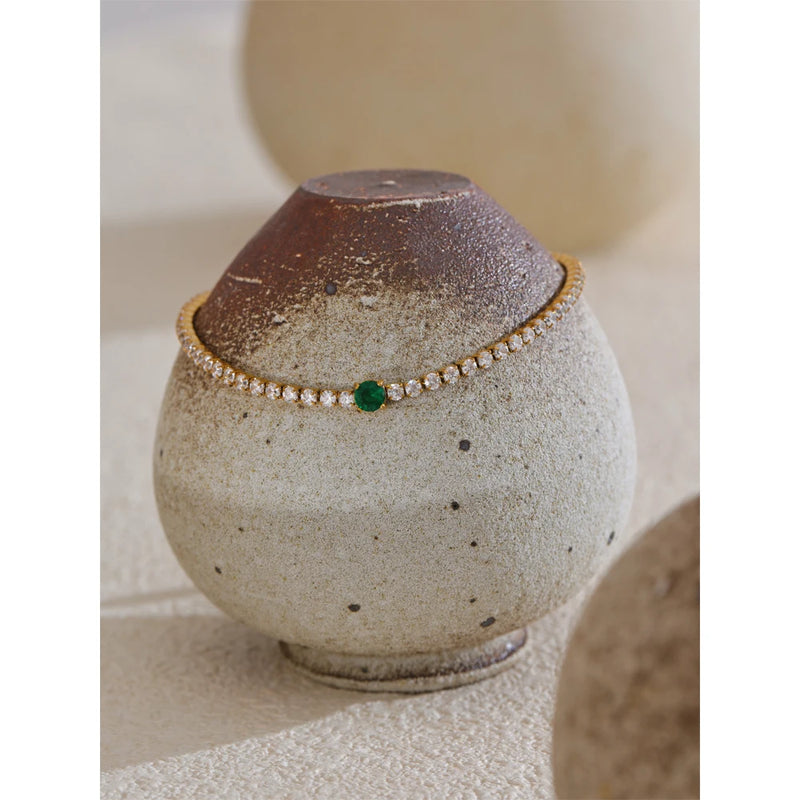 Bracelete Atena com Pedra em Zircónia