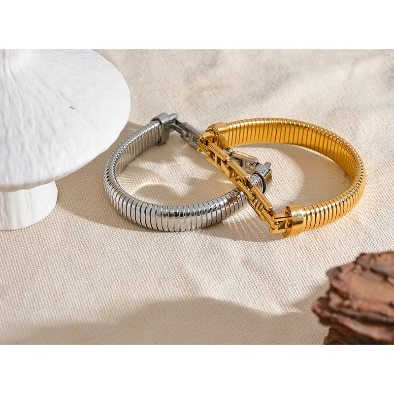 Bracelete Línqua Banhado a Ouro 18K
