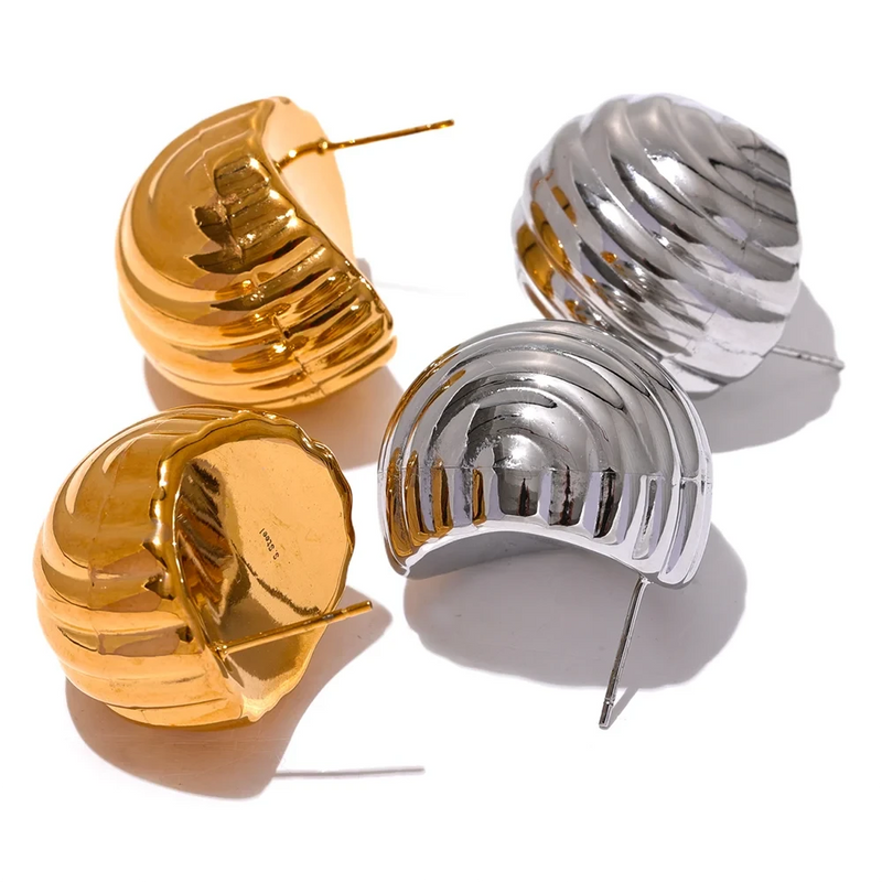 Unusual Stainless Steel Earrings