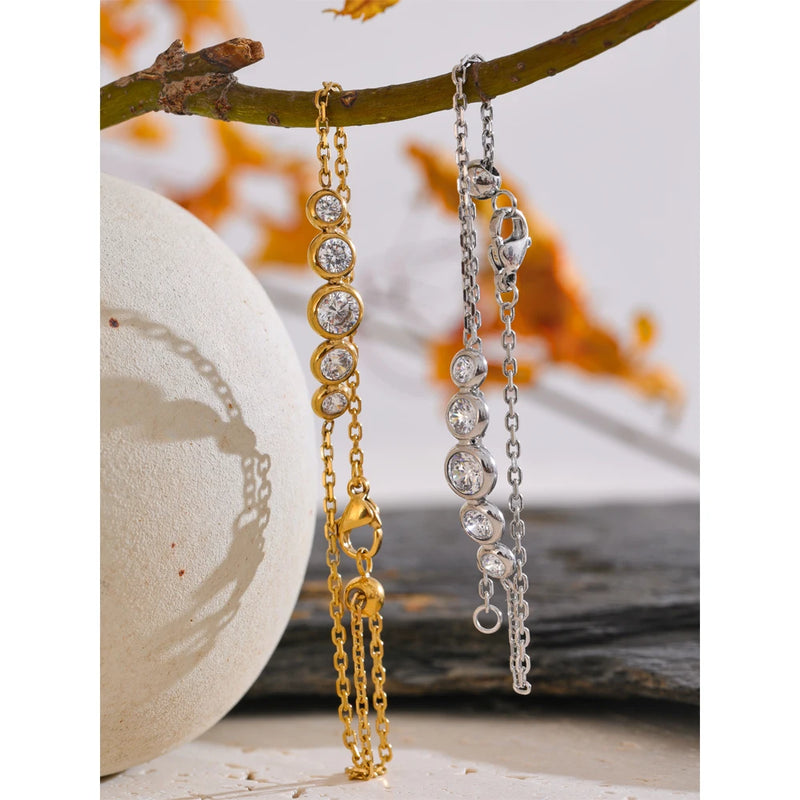 Pulseira - Wrist com pedras em Zirconia