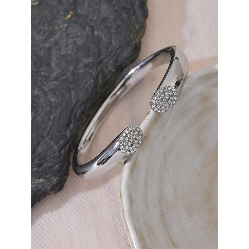 Bracelete Open Stylish com Pedras em Zircónia