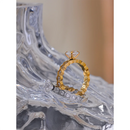 Anel Classic com pedras em Zircônia em Prata e Dourado