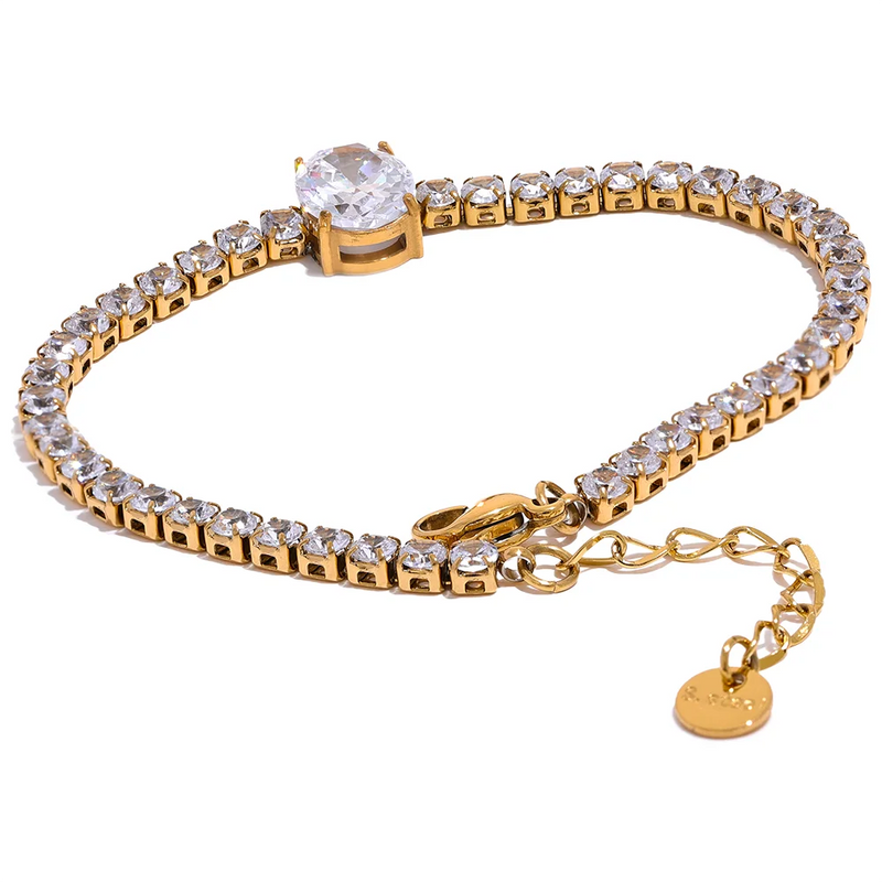 Bracelete Glória com Pedras em Zircónia