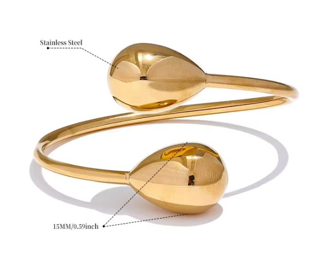 Water Drop Bracelet - Gold and Silver