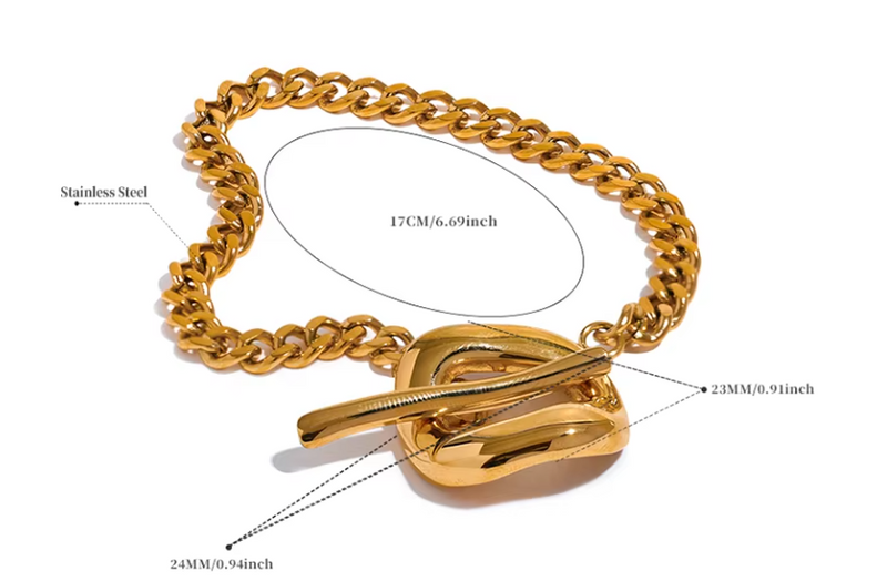 18K Gold Plated Claps Bracelet