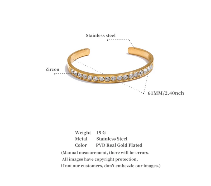 Bracelete Serena Banhado a Ouro 18K