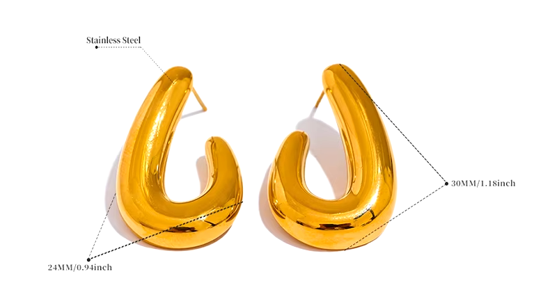 Brincos Pino - Banhados a Ouro 18K