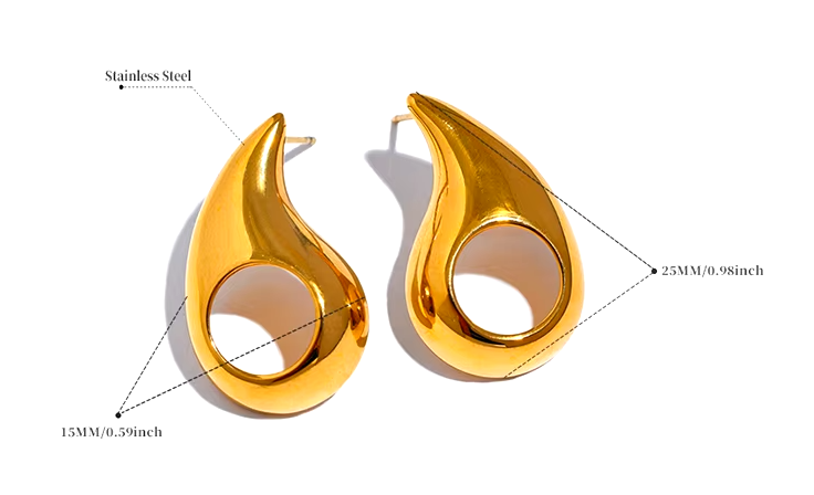 Brinco Moda em Prata e Dourado