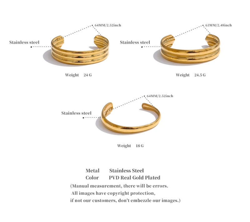 Bracelete Azaleia Banhado a Ouro 18K