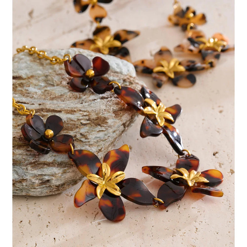 Colar Flores do Outono
