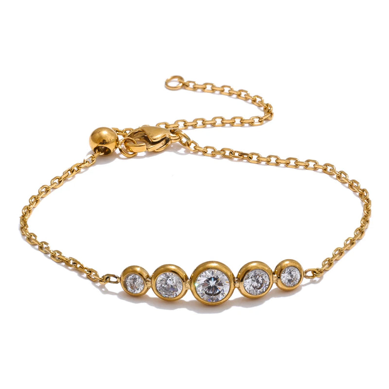 Pulseira - Wrist com pedras em Zirconia
