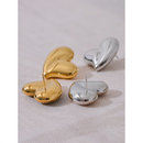 Brinco e Colar Coração Apaixonado em Aço Inoxidável