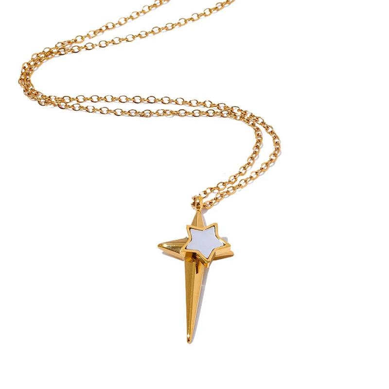 Necklace - Shooting Star 18K Gold Plated