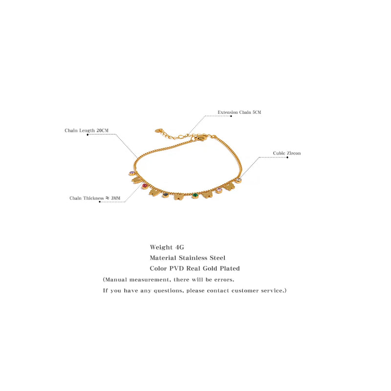 Bracelete Radiante -  Banhado a Ouro 18K