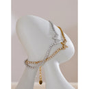 Pulseira Delicada Banhada a Ouro 18K e pedras em Zircônia