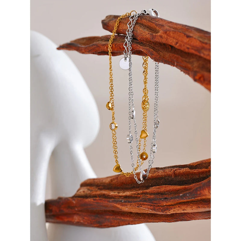 Love Bracelet with Zirconia Jewelry