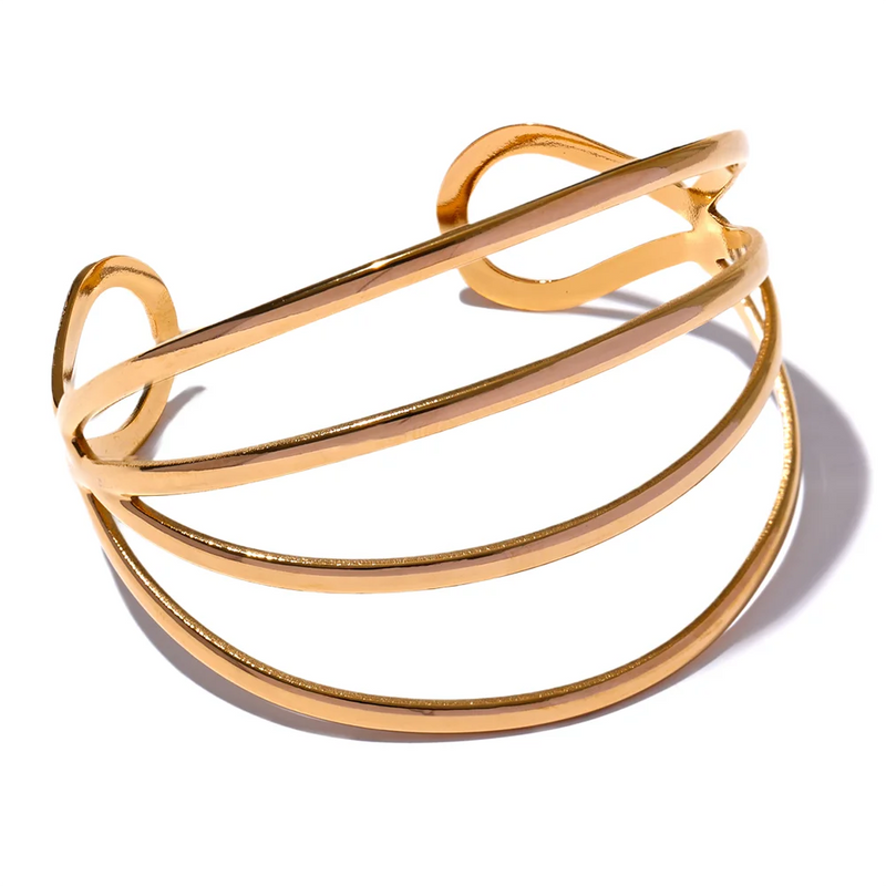 Bracelete Geometric Hollow