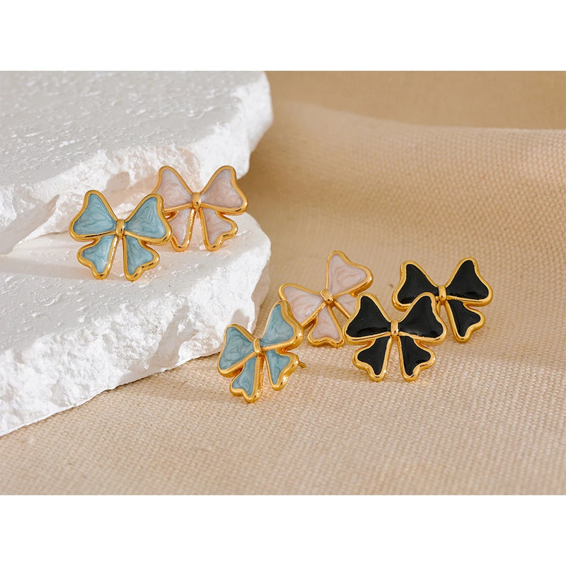 Golden Bow Earrings