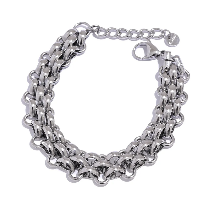 Bracelete Width Banhado a Ouro 18K