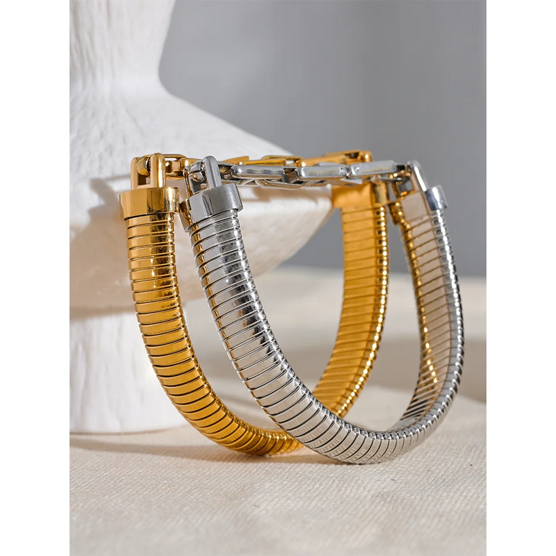 Bracelete Línqua Banhado a Ouro 18K