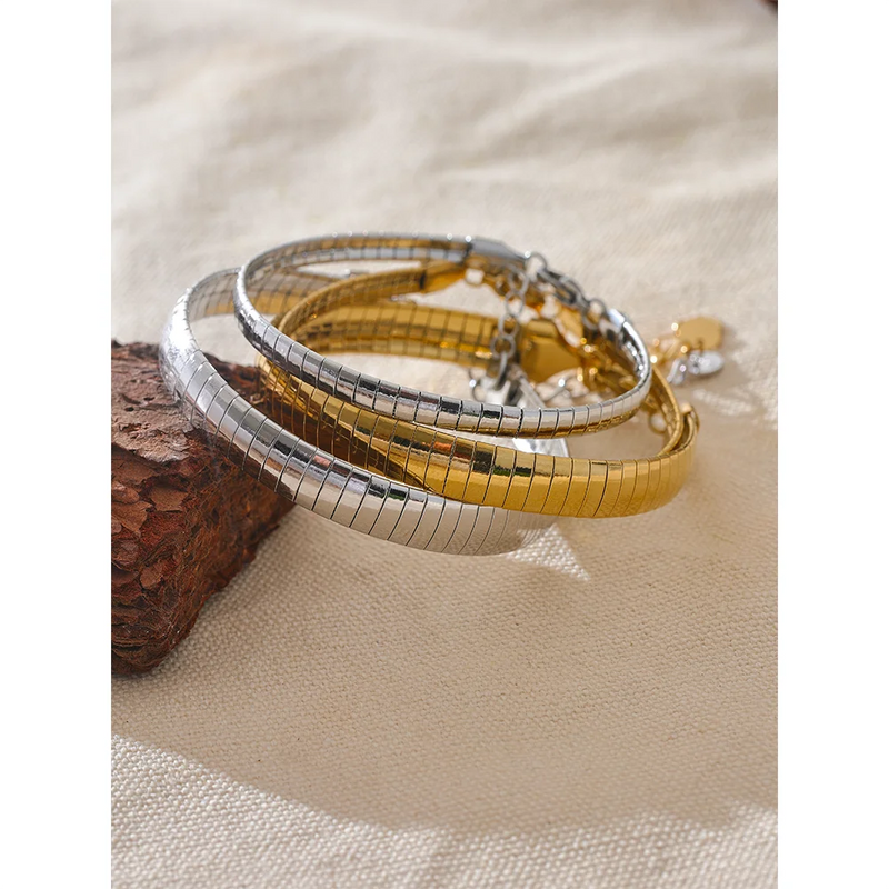Bracelete Leonora Banhado a Ouro 18K