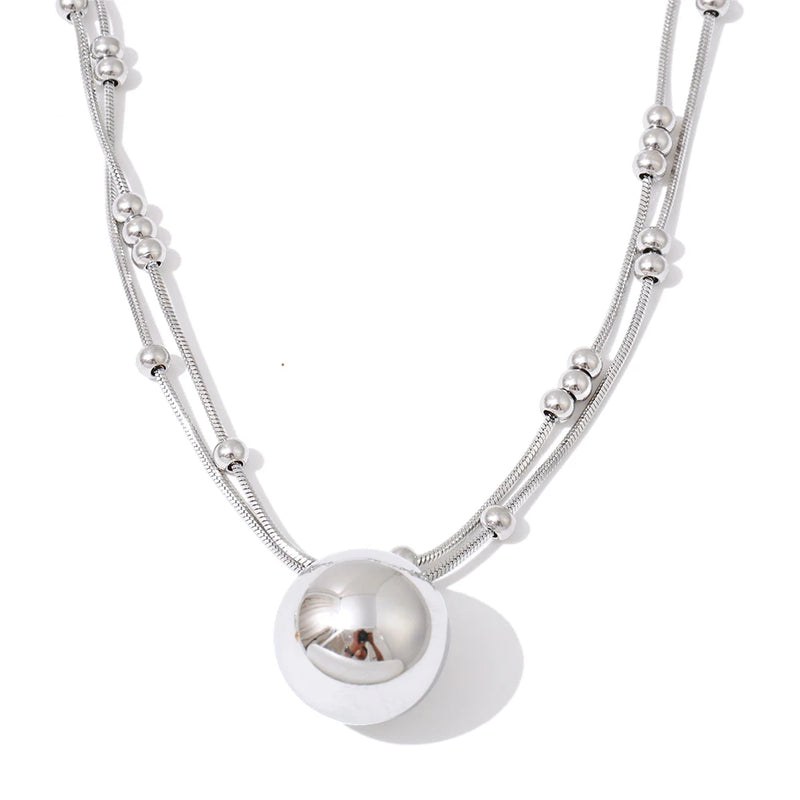 Colar Cristal do Mar Banhado a Ouro 16K
