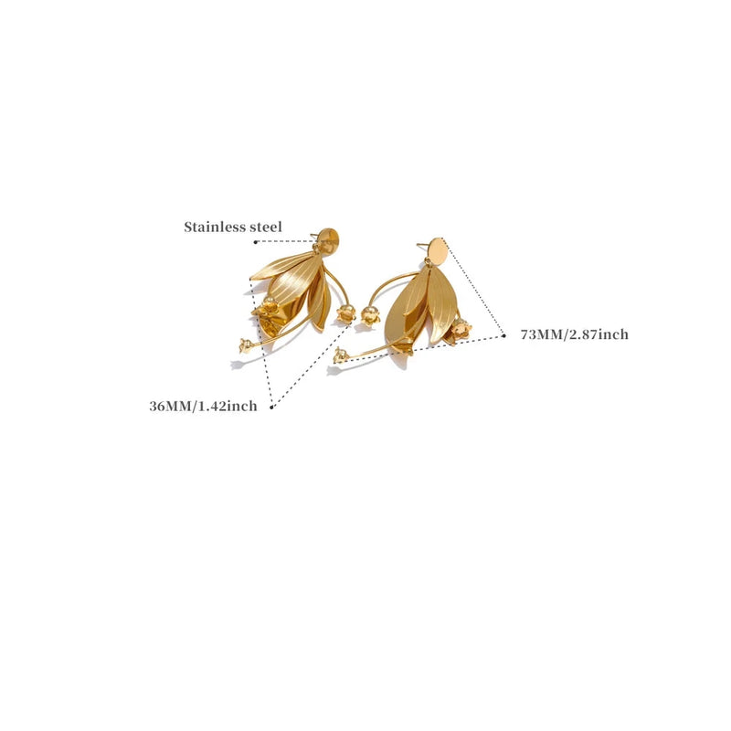 18K Gold Plated Fairy Earring