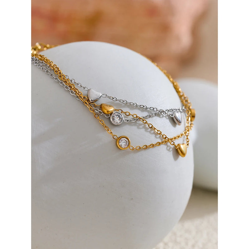 Love Bracelet with Zirconia Jewelry