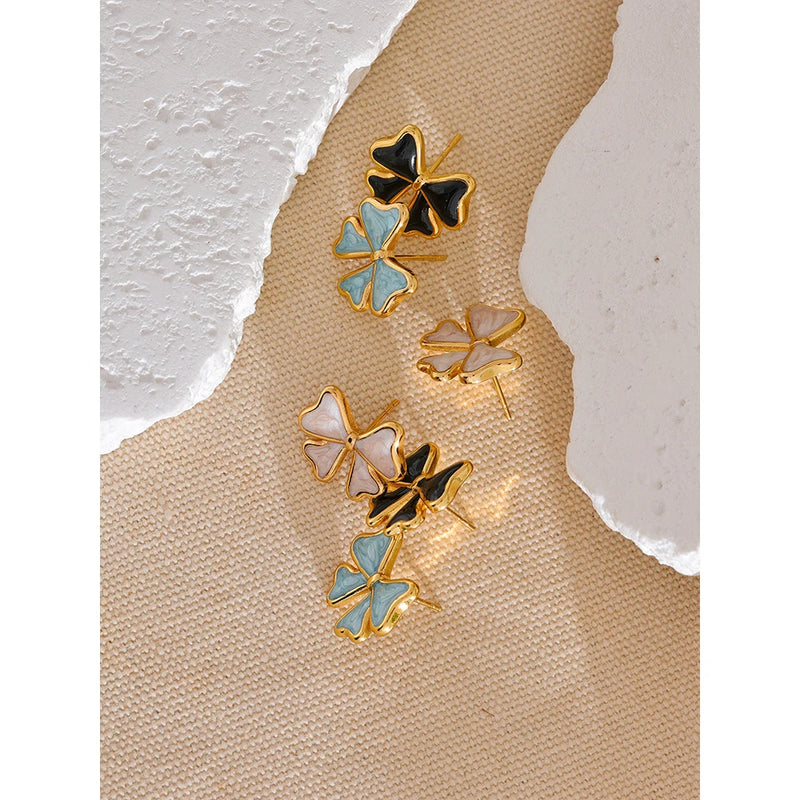 Golden Bow Earrings