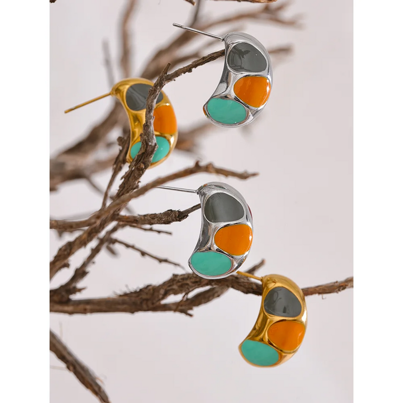 Earring - Stainless Steel Charm