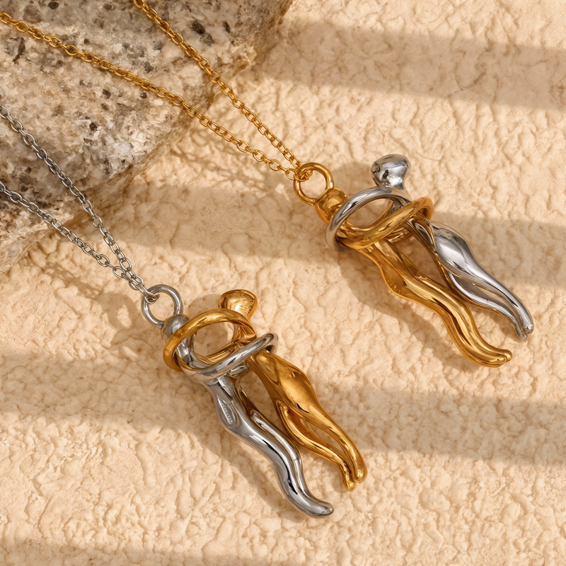 Colar - Paixão Intensa banhado a Ouro 18K